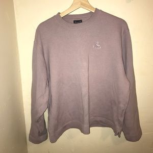 Lavender Façonnable Cotton Crew Neck Sweater